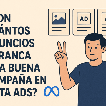 Con cuántos anuncios arranca una buena campaña de Meta Ads